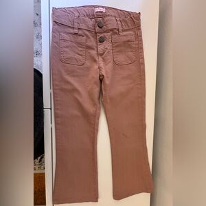 La Coqueta, Pink Flared Pants with Button Detail